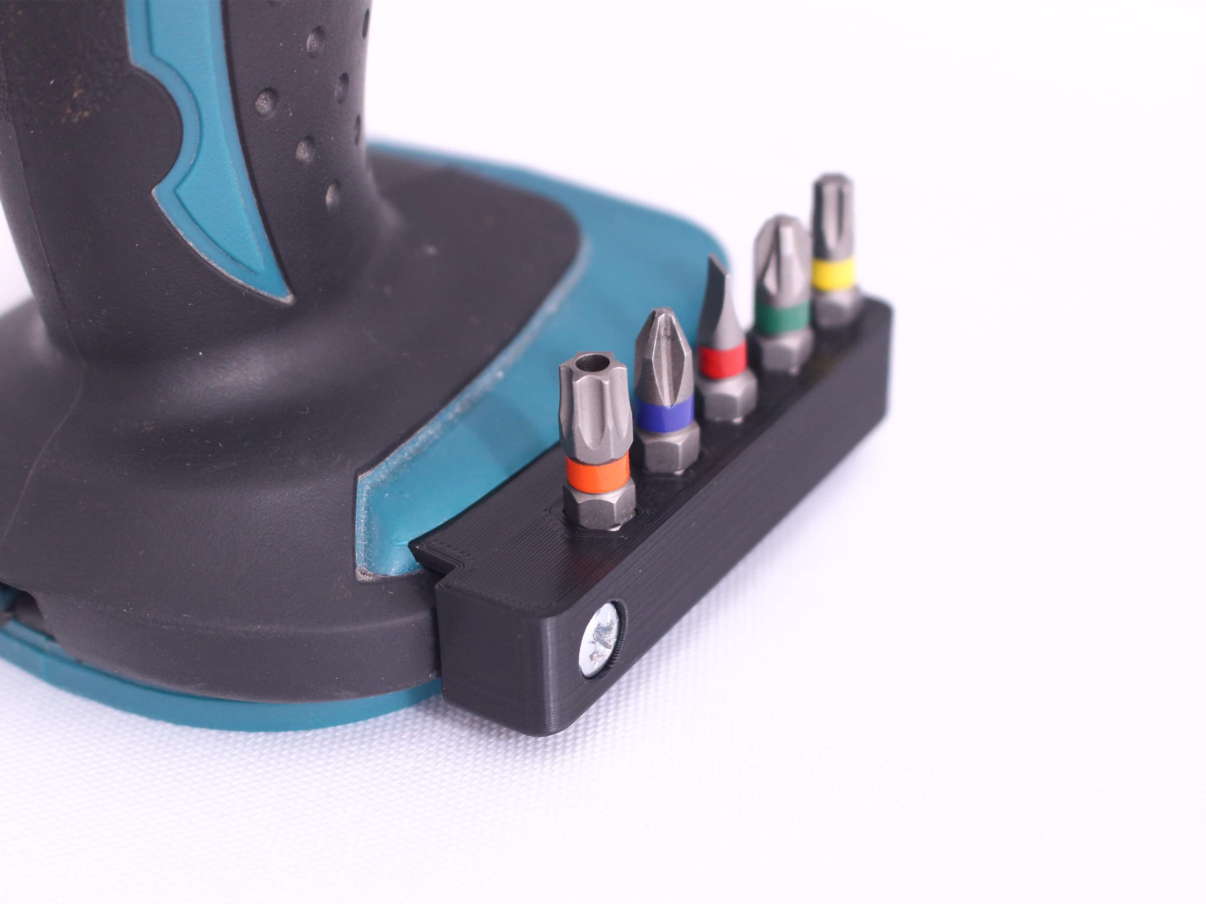 Decoralin Magnetic Bit Holder Compatible with Makita 18V Impact Driver and Drill - Holds up to 5 Bits (Right Side)