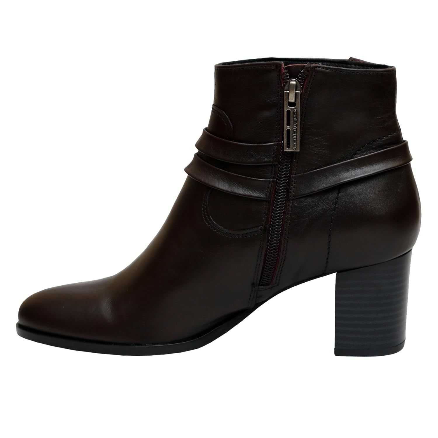 salt n pepper rosyman real leather zipper womens boots