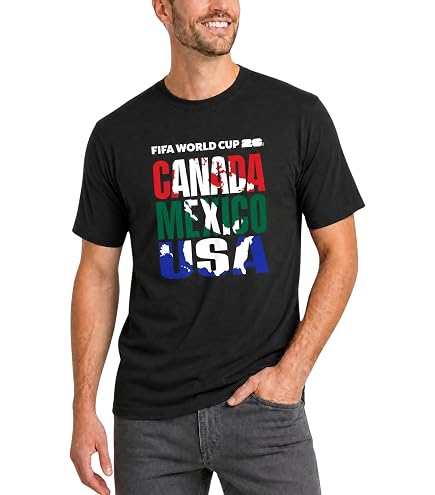 FIFA World Cup 2026 Men's Big and Tall T-Shirt USA Graphic