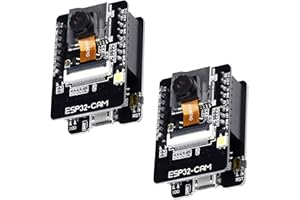 2PCS ESP32-CAM Board,Aideepen ESP32-CAM-MB Micro USB to Serial Port CH-340G with OV3660 3MP Camera Module Dual Mode Support N