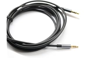 KetDirect Black 1.5ft Gold Plated Design 3.5mm Male to 2.5mm Male Car Auxiliary Audio cable Cord headphone connect cable for 