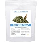 SmartEquine Smart &amp; Simple Raspberry Leaf, 0.5 lb, 56 Servings | Horse Moody Mare Supplement | Organic Whole Leaf | Single Ingredient | Equine Supplement