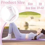 Zuimei 4 Pairs Pilates Yoga Grip Socks Women Non Slip Cotton Grippy Sock view 3
