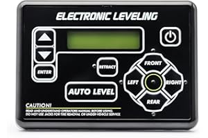 KUTTOLE 421484 RV Auto Leveling Touchpad for RV 5th Wheel and Travel Trailer Electronic Leveling Control Panel Assembly Compatible with 3.0 Ground Control TT and Other Lippert Leveling Systems