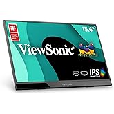 ViewSonic VX1655 15.6 Inch 1080p Portable Monitor, IPS Display for Comfortable Mobile Workspaces and Second Screen Productivi