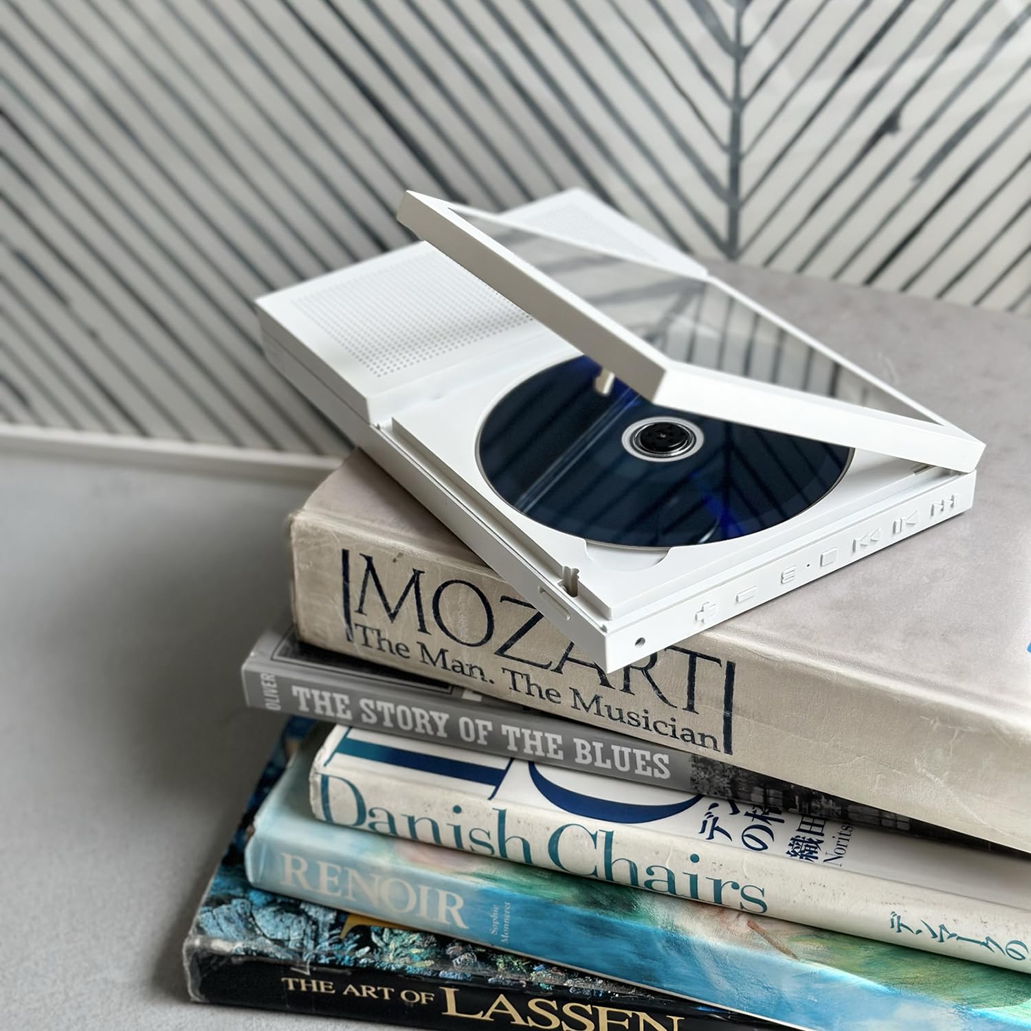 km5 Bluetooth CD Player Instant Disk Audio CP2 (White)