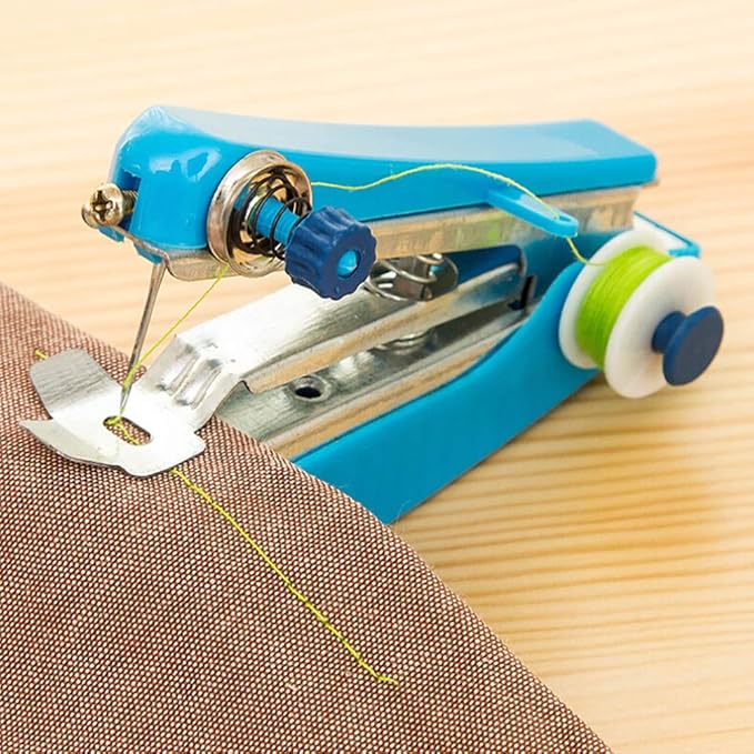 Spritumn Mini Handheld Sewing Machine, Stitch Machine Portable Fabric
