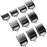 Professional for Wahl Clipper Guards Set, 10 Pcs Coded Cutting Guides #3170-400- 1/16&rdquo; to 1&rdquo; Compatible with All Wahl Clippers