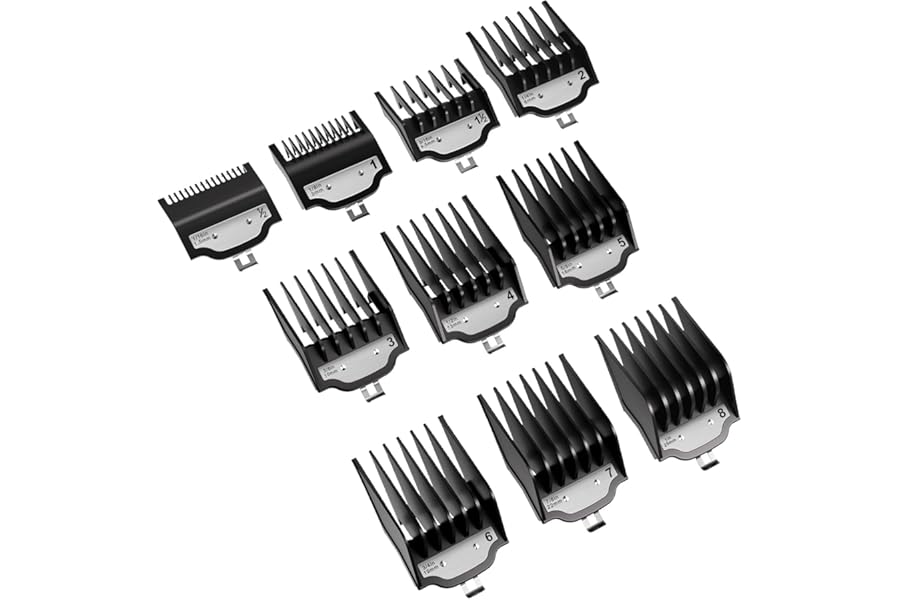 Professional for Wahl Clipper Guards Set, 10 Pcs Coded Cutting Guides #3170-400- 1/16” to 1” Compatible with All Wahl Clippers