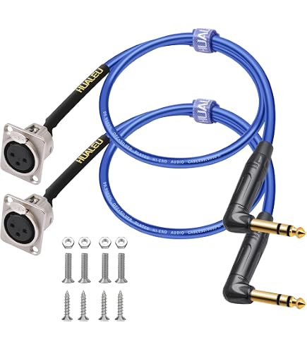 MEIRIYFA XLR 3-Pin Panel Mount Adapter – Buchse Auf Stecker, Durchgang, Für Mikrofon & Mischpult
