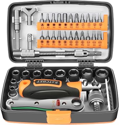 Home Repair Tool Socket Wrench set com tampa de armazenamento para móveis / carro / computador / eletrônicos (38 em 1)