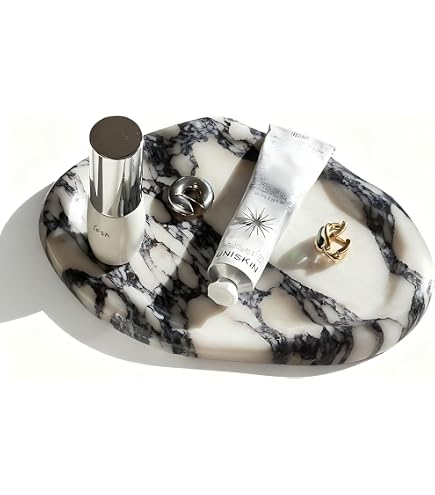 Amazon.com: Artisanal Abode Natural Marble Vanity Tray, Small
