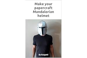 Make your papercraft Mandalorian helmet: 3D puzzle | Paper mask | Papercraft template