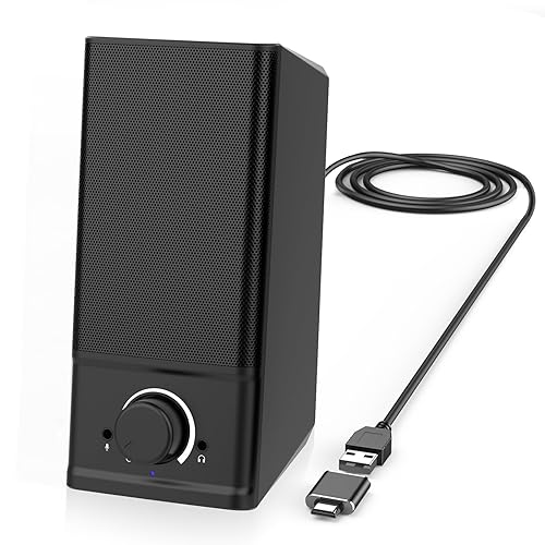 LENRUE A4 Solo Computer Speakers for Desktop, Laptop,PC Speaker - Main Image