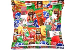 OKIDA Christmas Chocolate Candy Hershey Holiday Mix - Rolo, Hugs, KitKat, Nutcrackers, York, Trees, Kisses, Nuggets & More! (16 Ounces)