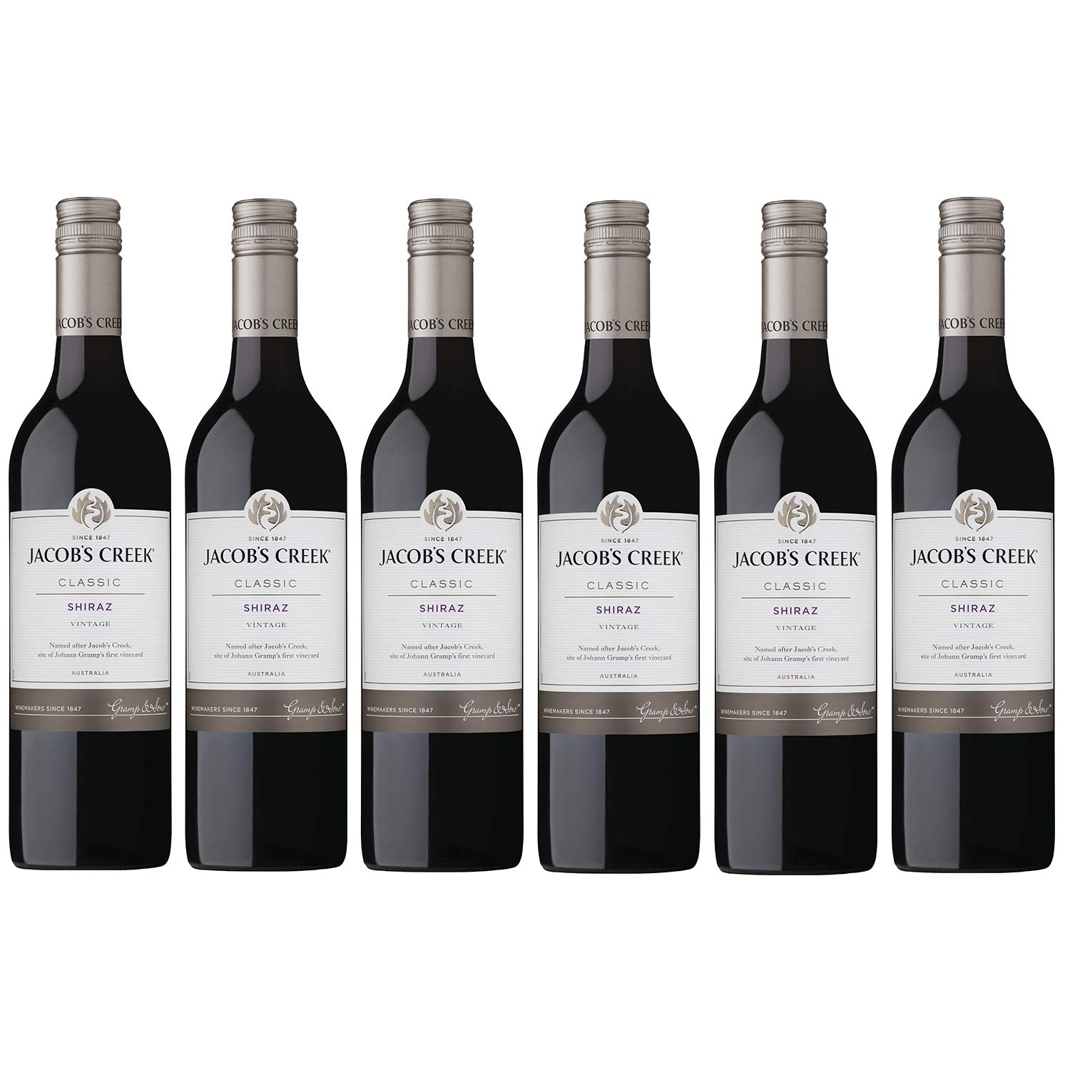 Jacobs Creek Classic Shiraz Red Wine, 75cl x 6 (Case of 6)