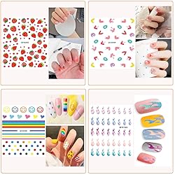 Nail Stickers for Women and Little Girls - 12