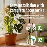 Mcbazel Moss Pole 2 Pack 100cm Bendable Coir Plant Support with Ties & Tape view 5