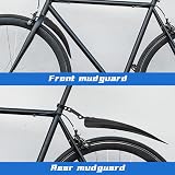 Hejo Universal Bike Mudguards Set 24-29 Inch Front Rear Black Reflective view 6