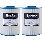 Mamokin spa Filter Replacement for PWW50P4, 1 1/2" MPT Thread Screw in hot tub Filter(FINE Thread), 2 Pack【NOT PWW50P3, NOT coarse Thread】