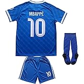 ORGBRAIN #10 Football Soccer Kids Jersey Shorts Socks Set Youth Sizes