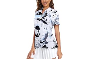 Viracy Womens Golf Shirt UPF50+ Sun Protection Short Sleeve 1/4 Zip Up Polo Workout Tops Fast Dry Fit Moisture Wicking