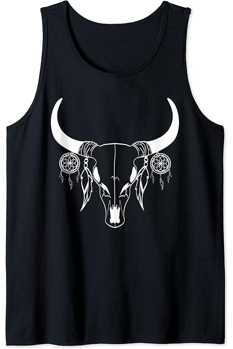 bull skull tank top