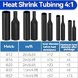 Ailvor Heat Shrink Tubing 4:1 adhesive-lined 12mm x 2m waterproof view 5