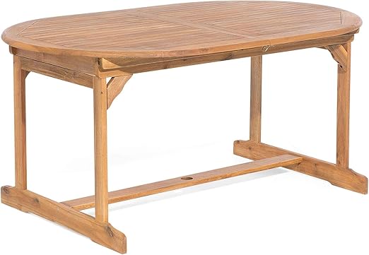 Beliani Praktischer Gartentisch Akazienholz Ausziehbar 160 220x100 Cm Maui Beliani Amazon De Kuche Haushalt