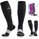 NEWZILL Medical Compression Socks for Women & Men, 20-30 mmHg Knee-High Support for Circulation, All-Day Comfort for Work Travel Running Cycling and Fitness