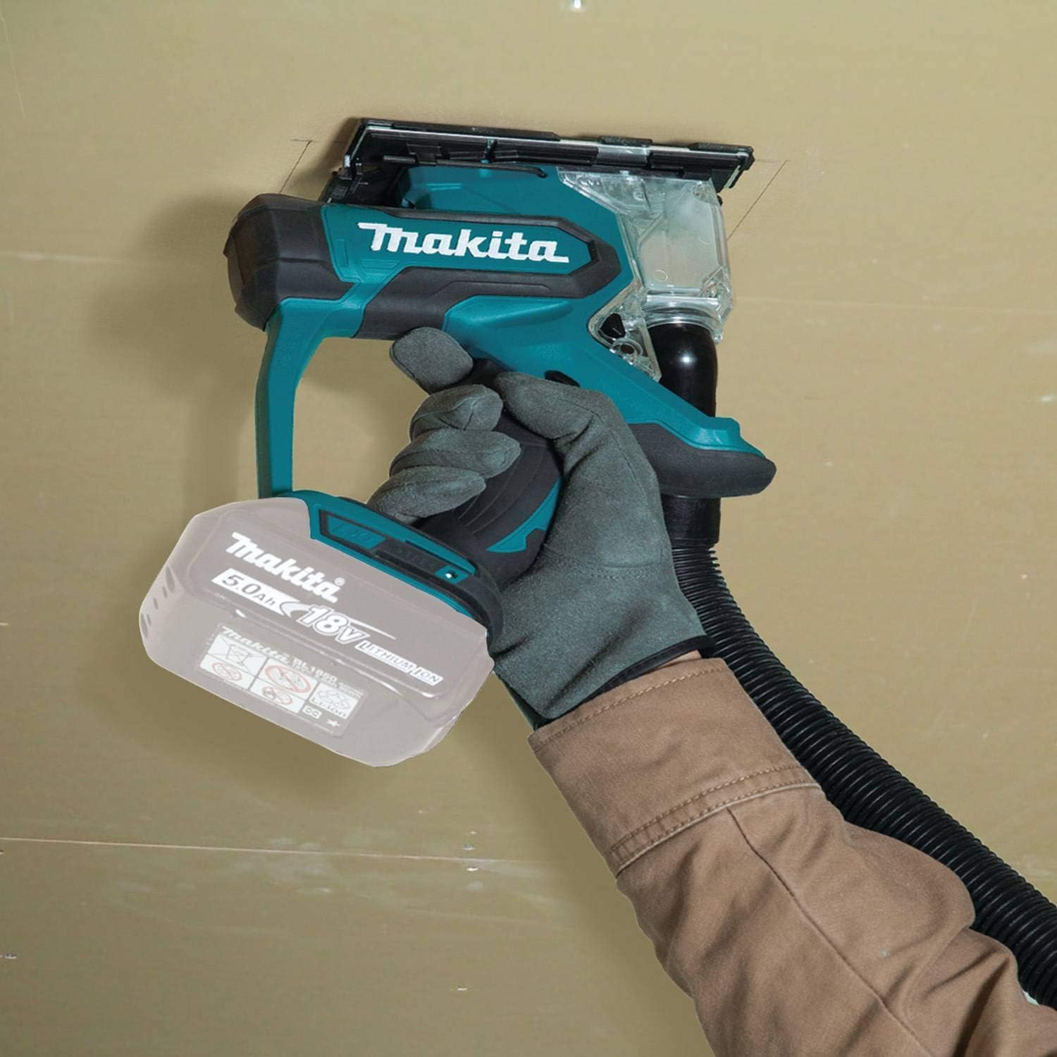 Makita DSD180Z 18V Li-Ion LXT Drywall Cutter - Batteries and Charger Not Included, Blue, Turqouise, LARGE - Image 5