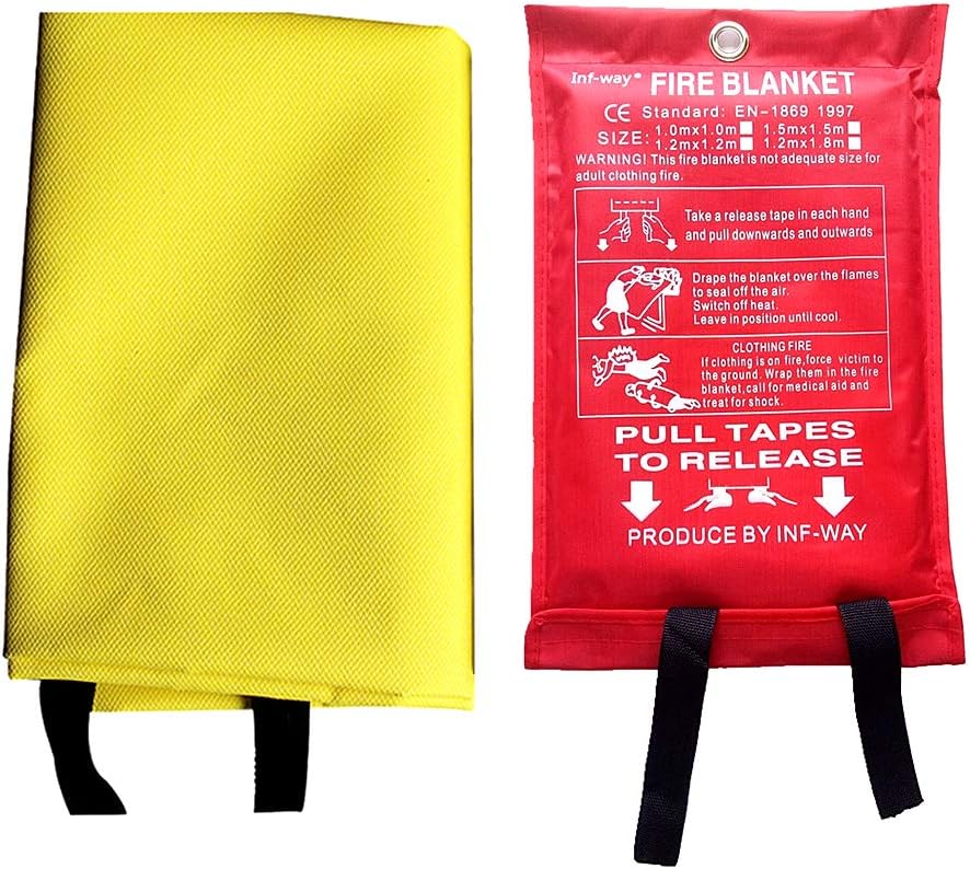 Truck and Boat Fire QuickRun Emergency Blanket RV 39 x 39 Flame