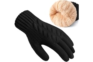 Clothirily Winter Gloves for Women, Touch Screen Gloves with Thermal Soft Lining, Elastic Cuff Winter Gloves for Cold Weather