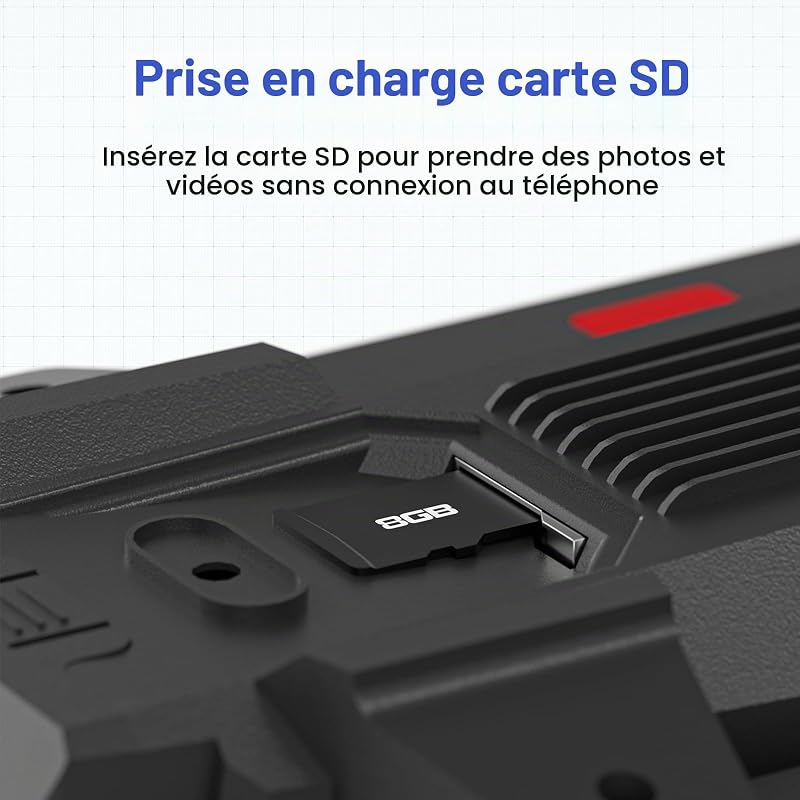 Drone GPS avec EIS Camera Adultes Debutants,Écran HD 4.5" Télécommande,Drone Professionnel Follow Me Retour Automatique Al Track&Orbit Mode,Contrôle Gestuel de la Gravité Maintien de l'altitude — photo 5 sur 8