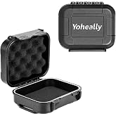 Set High Seal IPV8 Waterproof Hearing Aid Case with Extractable Sponge | Drop-Proof, Shock-Proof and Crush-Proof Storage Box, Hearing Aids Accessories Supplies for Oticon, Starkey, Phonak, Philips