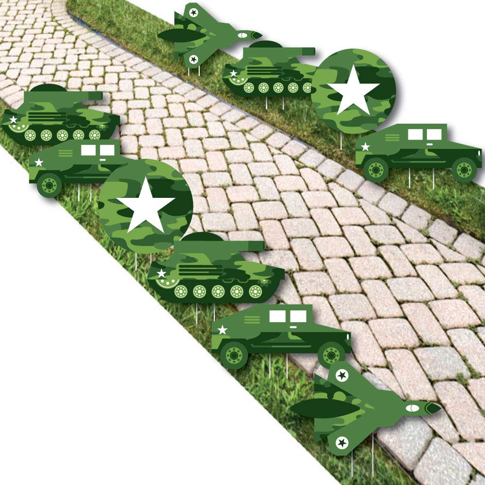 Gone Hunting 10 Piece Lawn Decorations Outdoor Deer Hunting Camo
