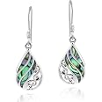 AeraVida Sterling Silver Abalone Shell Ring - Round Chic Handcrafted .925 Silver Jewelry