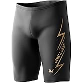 361° Swim Jammers for Men, Pro Racing Training Swimsuit, Chlorine Resistant Endurance Mens Swim Suit Swimwear Tech Pant