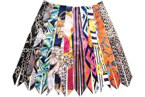 kcctoo 2/6/10Pack Scarf Bags for Women Handbag Scarfs Band Hair Neck Scarves Fashion Gifts
