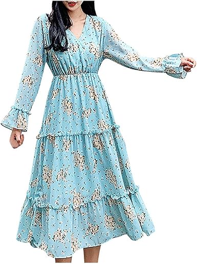 mid length floral dress