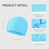 Geyoga 2 Pieces Fabric Swimming Cap Elastic Comfort Lightweight Hats view 2