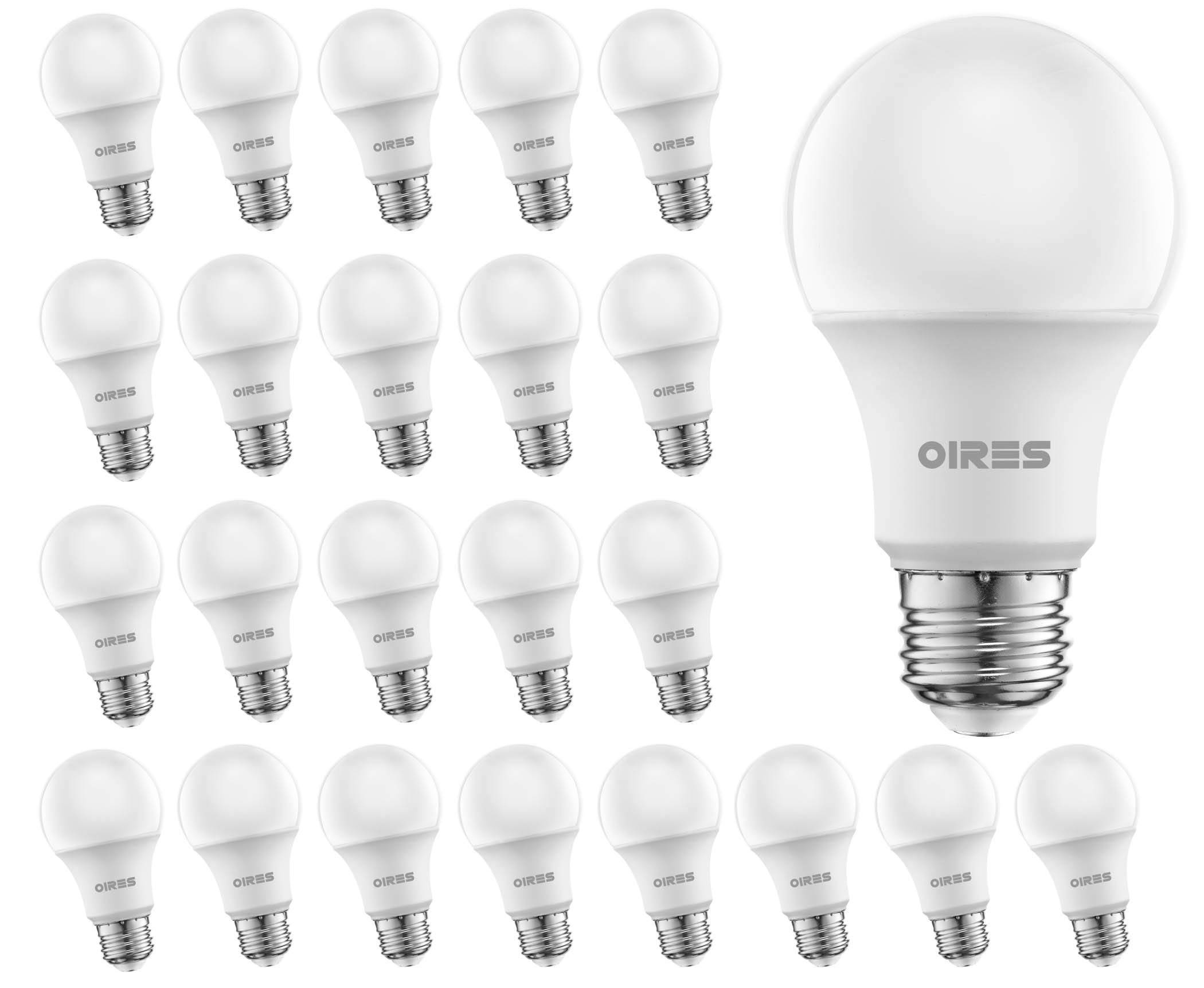 OIRES 60W Equivalent LED Light Bulb 800 Lumens A19