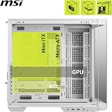 MSI MAG PANO 100L PZ White ATX PC Case with USB 20Gbps Type-C view 4