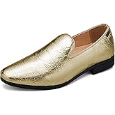 UUBARIS Mens Dress Loafers Tuxedo Suit Slip on Shoes