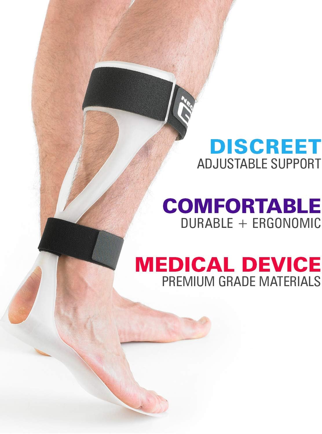 Neo-G Foot Drop Brace, AFO Drop Foot Splint Reflex, Support for Nerve Injury Position, Relieve Pressure - Image 3