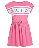 Nautica Girls' Short Sleeve Jersey Tee Dress With