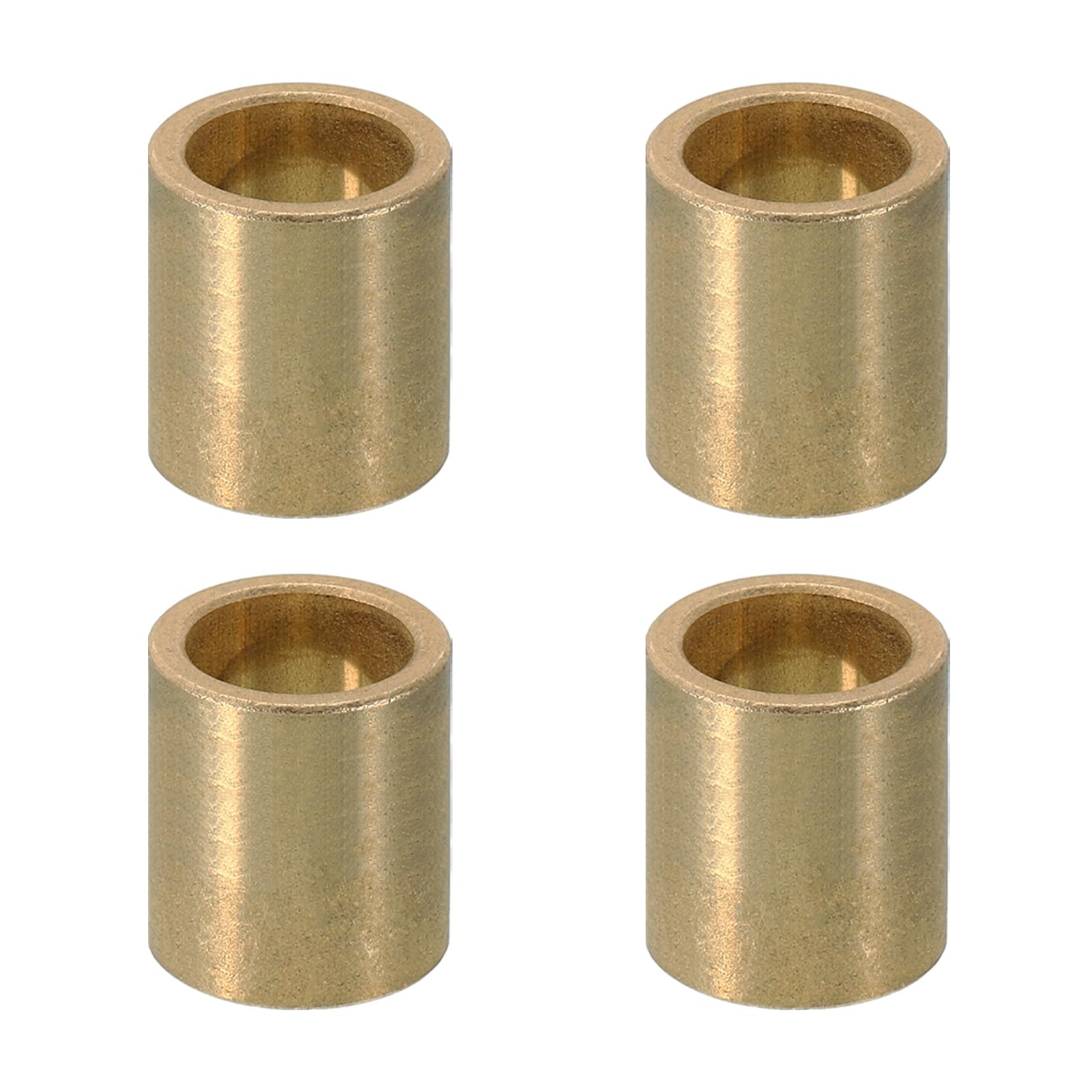 PATIKIL M12 Brass Spacers, 4 Pcs Metal Spacer Brass 12mm ID x 16mm OD x 20mm L Brass Spacers Screw Standoff for 1/2 Inch or M12 Screw