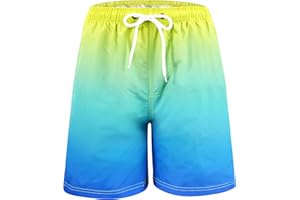 ZERULETS Boys Swim Trunks Toddler Boys Swimming Shorts Bathing Suit Kids Quick Dry Swimsuit Swimwear Beach Shorts 3-14 Years