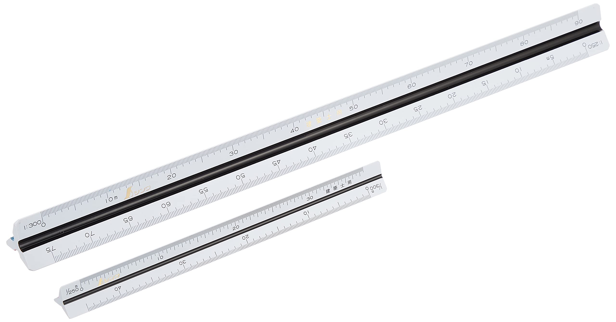 シンワ測定(Shinwa Sokutei) 三角スケール B-15 B-30 建築士用 2本セット 50265商品画像