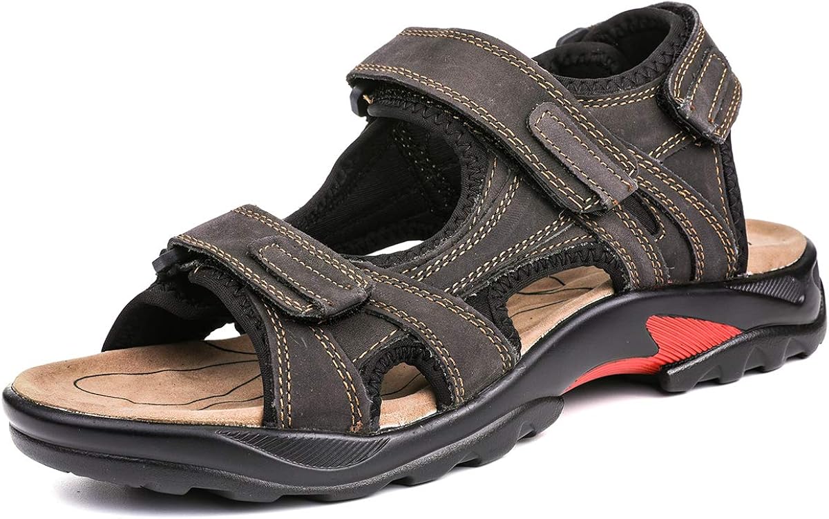 gracosy Mens Sandals Summer Shoes Open Toe Walking Flat Sandals Shoes Lightweight NonSlip